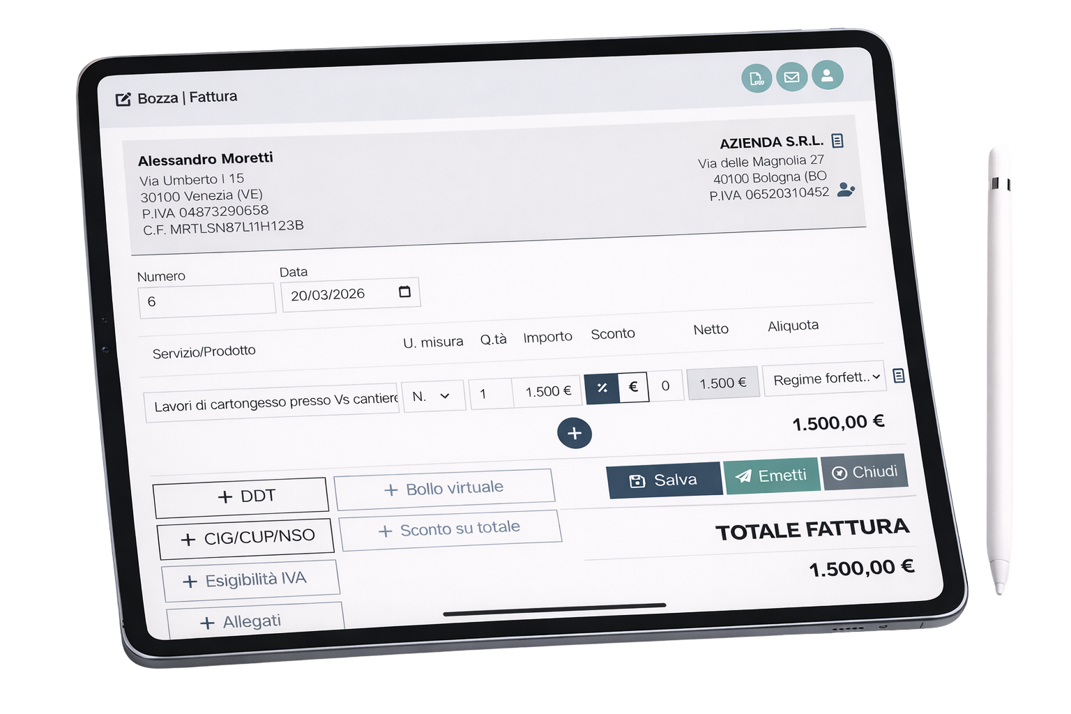 Fatturazione Elettronica PartitaIva24 Cloud